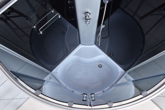 Narożna kabina prysznicowa z aluminiową ramą