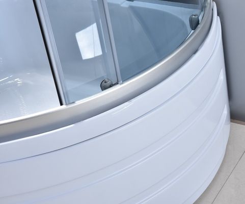 4mm 1200 × 800 × 2150mm Kabiny prysznicowe Kabiny Szara aluminiowa rama