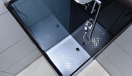 Narożne szklane kabiny prysznicowe przesuwne 1000 × 1000 × 2150 mm