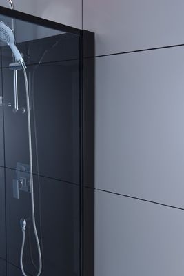 Narożne szklane kabiny prysznicowe przesuwne 1000 × 1000 × 2150 mm