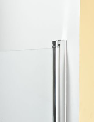 55 &amp;#39;&amp;#39; X47 &amp;#39;&amp;#39; Pivot Prysznicowy ekran 6mm Jasne szkło Srebrna aluminiowa rama
