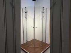 Okrągłe szklane skrzywione kątowe prysznice 800x800x1900mm